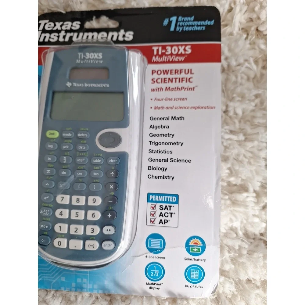 New TEXAS INSTRUMENTS TI-30XS Scientific Calculator 30XSMV/BC/1L1/C